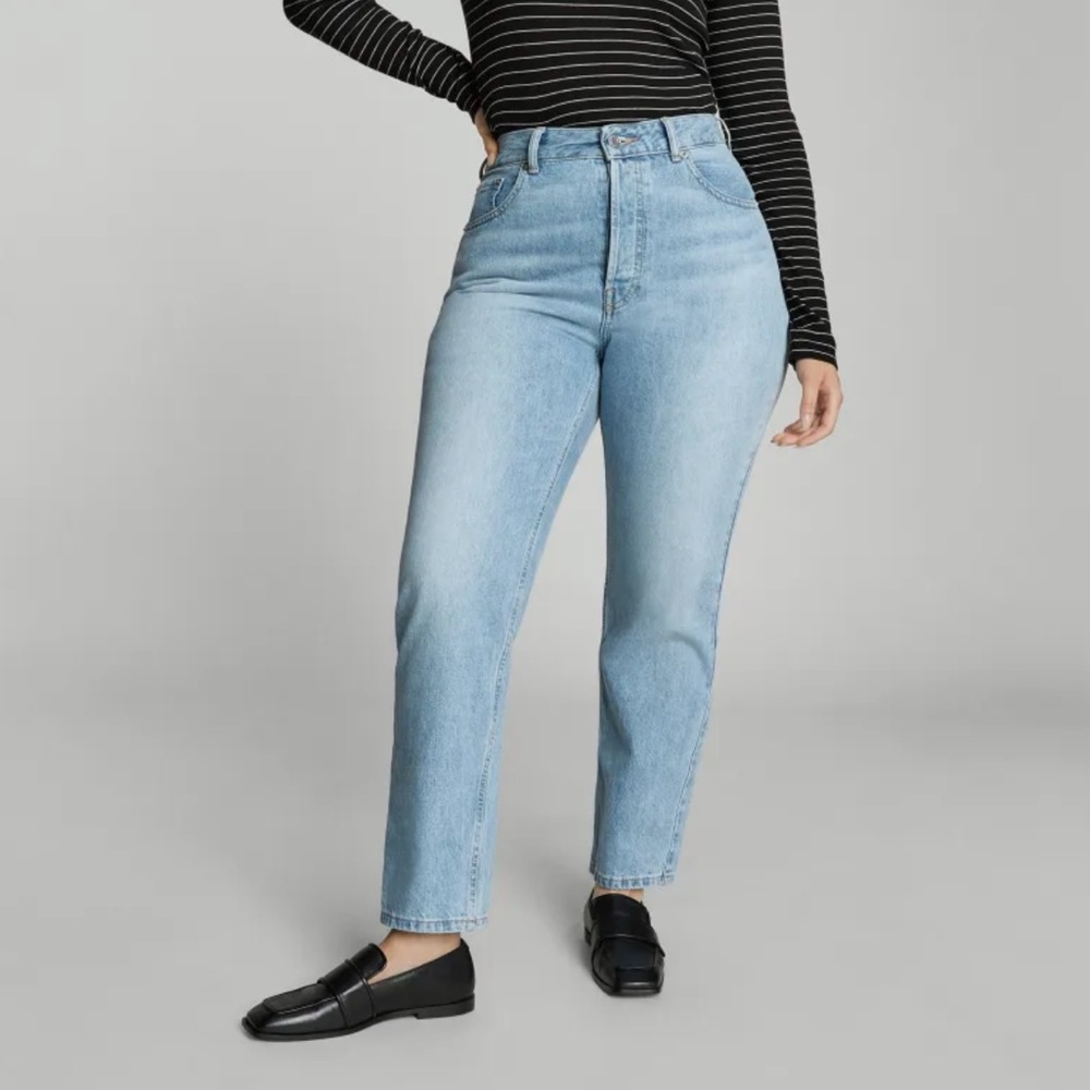 Everlane The Curvy 90s Cheeky Straight Jean Crop Sz 28 NEW